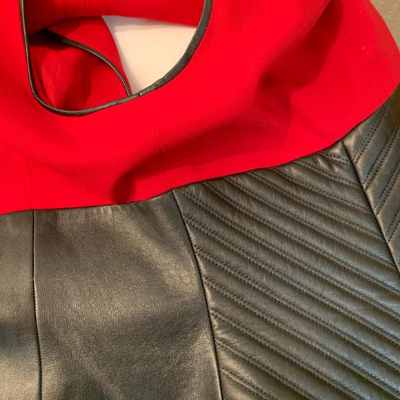 Alberto Makali Red and Black Quilted Vest - Picture 15 of 15